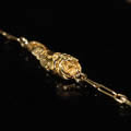 アールヌーボー金細工ネックレス（薔薇、18カラットゴールド）