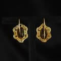 アンティークシトリンピアス（19世紀前半　金細工）