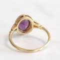 アメジスト アンティークゴールドリング